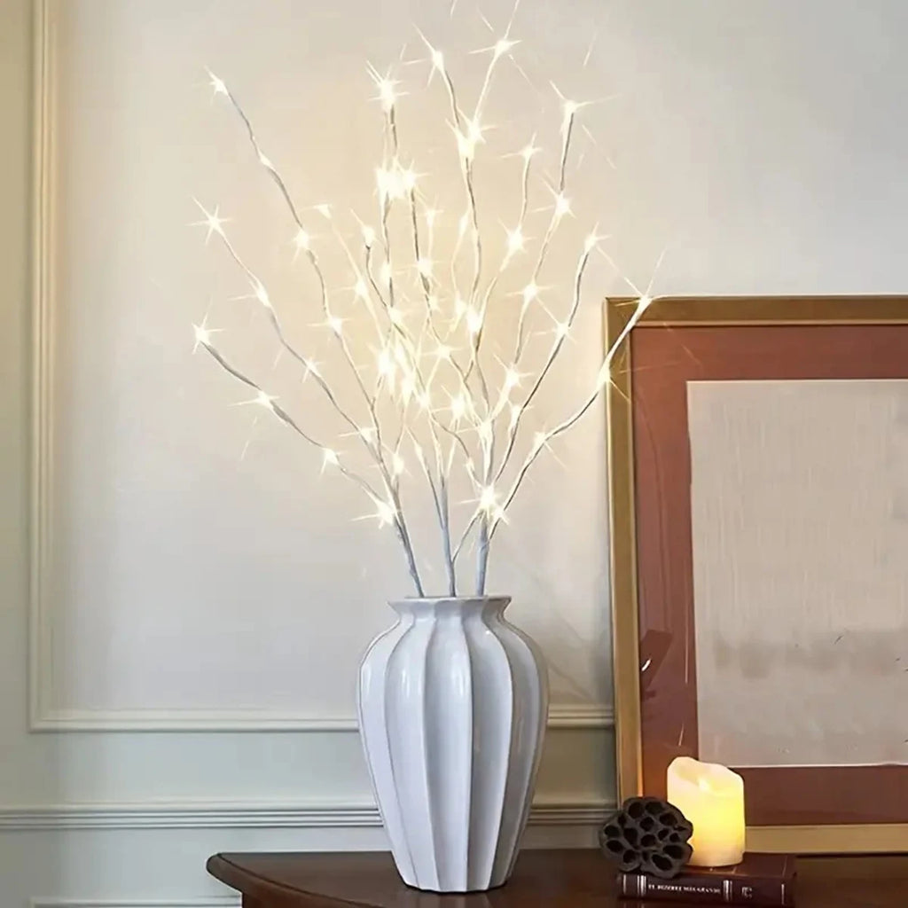 White Birch Branch LED Twig Light – 72 cm (28.35 in) Battery-Operated Warm White – 1‑Pack Christmas & Wedding Decoration