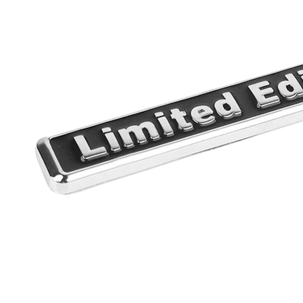 3D Chrome Metal Emblem Badge Limited Edition Car & Motorcycle Sticker 64.7mm x 10mm (2.55 x 0.39 in)