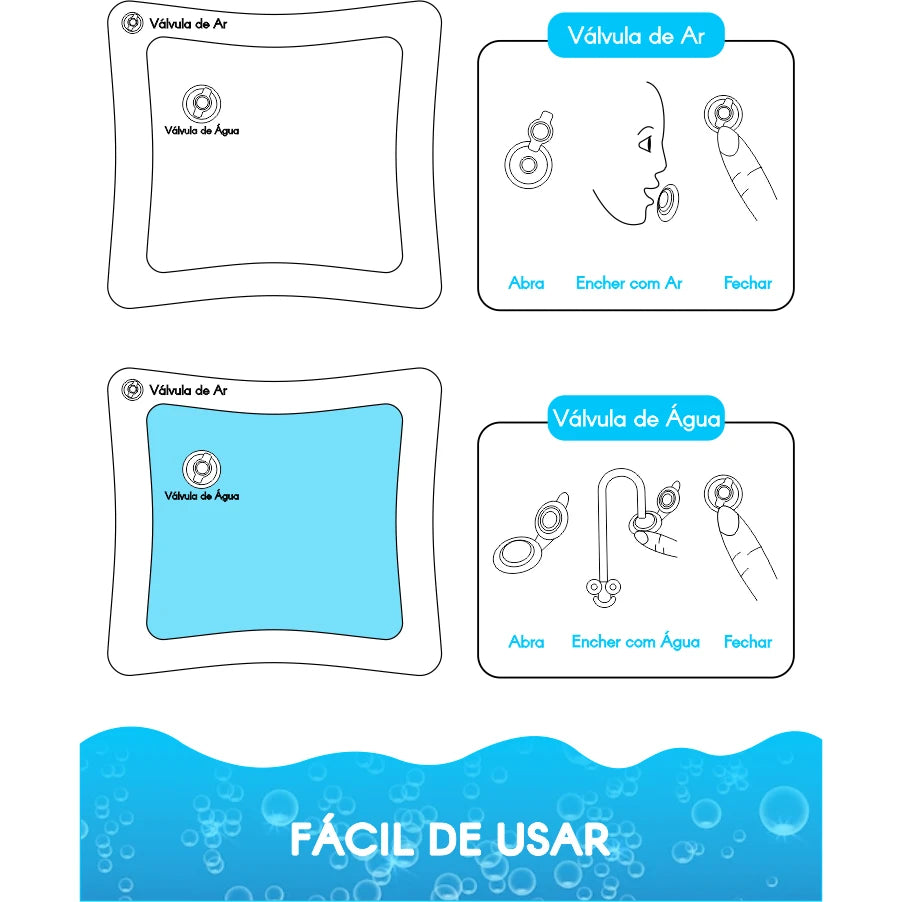 Inflatable Baby Water Play Mat – Waterproof Non‑Slip Activity Mat for Beach, Garden & Home