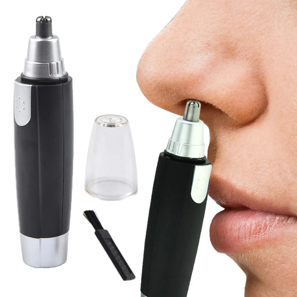 Rechargeable Nose & Ear Hair Trimmer Groomer – Cordless Facial Hair Clipper for Men & Women