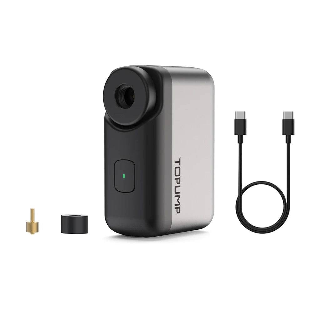 Portable Mini Electric Bike Pump 120 PSI – Battery-Powered, Auto Shut-Off, Presta & Schrader