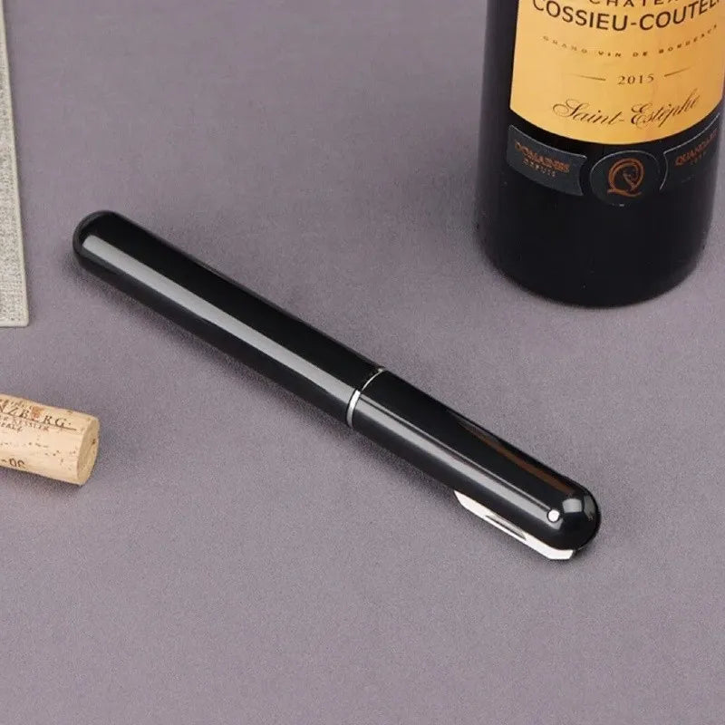 Pneumatic Wine Bottle Opener Kit with Foil Cutter & Gift Cylinder Box for Home Bar