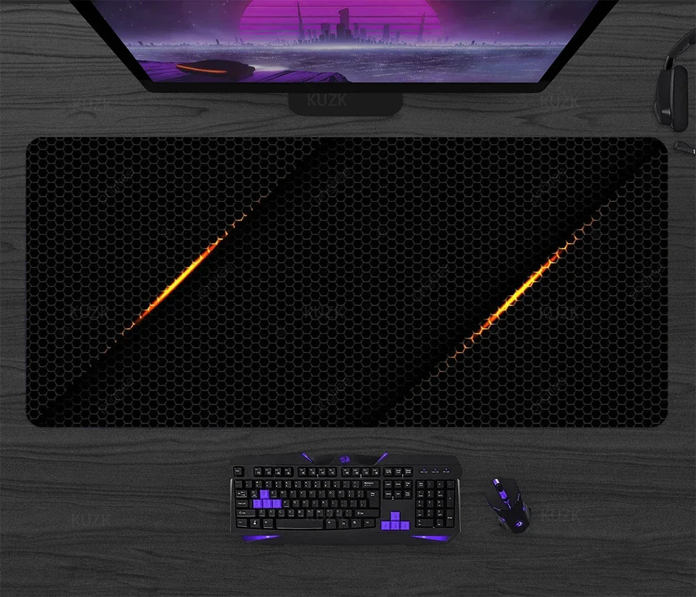 Large Gaming Mouse Pad Desk Mat XL Extended Keyboard & Mouse Pad — 30x80 / 40x90 / 50x100 cm (11.8x31.5, 15.7x35.4, 19.7x39.4 in)