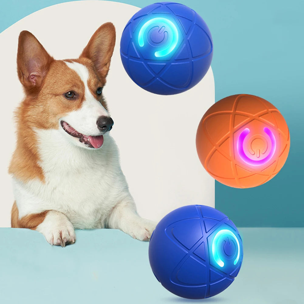 Interactive Automatic Rolling Dog Ball Toy - Rechargeable USB Pet Ball for Small, Medium & Large Dogs