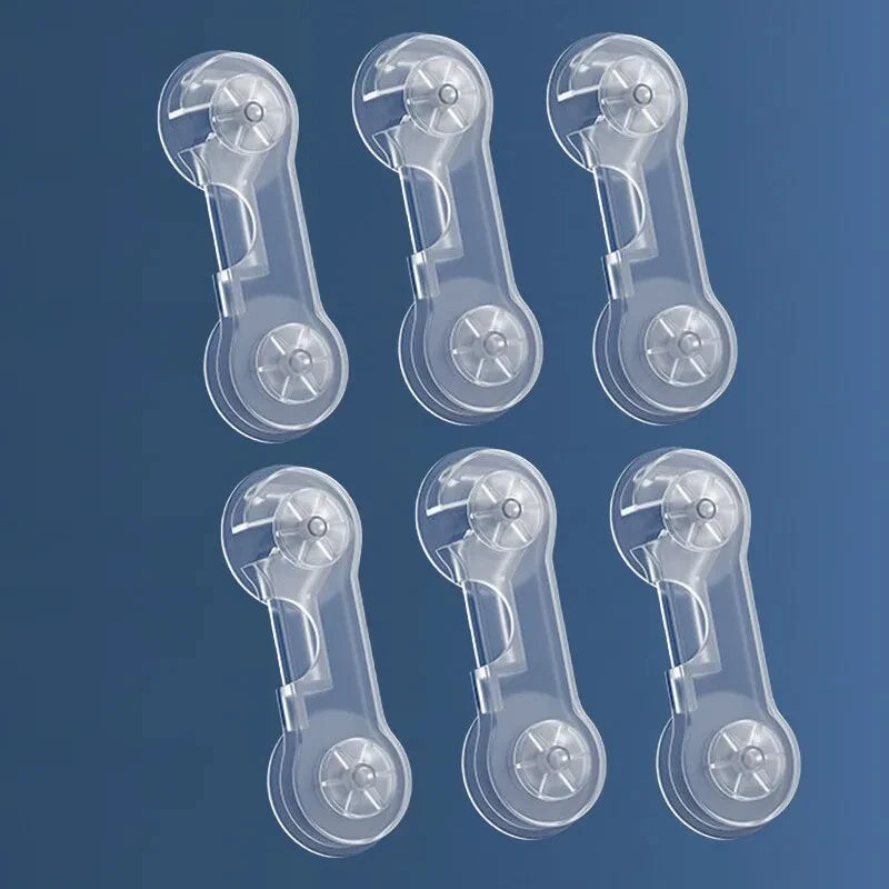 6-Pack Baby Cabinet Locks, Childproof Drawer & Refrigerator Safety Straps, Anti-Pinch Home Protection