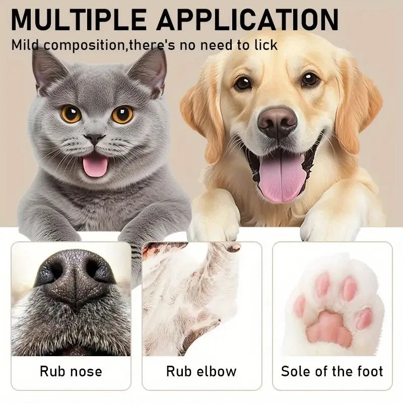 45g (1.6 oz) Dog & Cat Paw and Nose Balm - Paw Protector Moisturizer for Cracked Pads