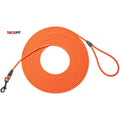 Waterproof PVC Dog Training Leash – Long Recall Leash 5ft/1.5m, 10ft/3m, 20ft/6m, 30ft/9m – Odor-Resistant & Tangle-Free