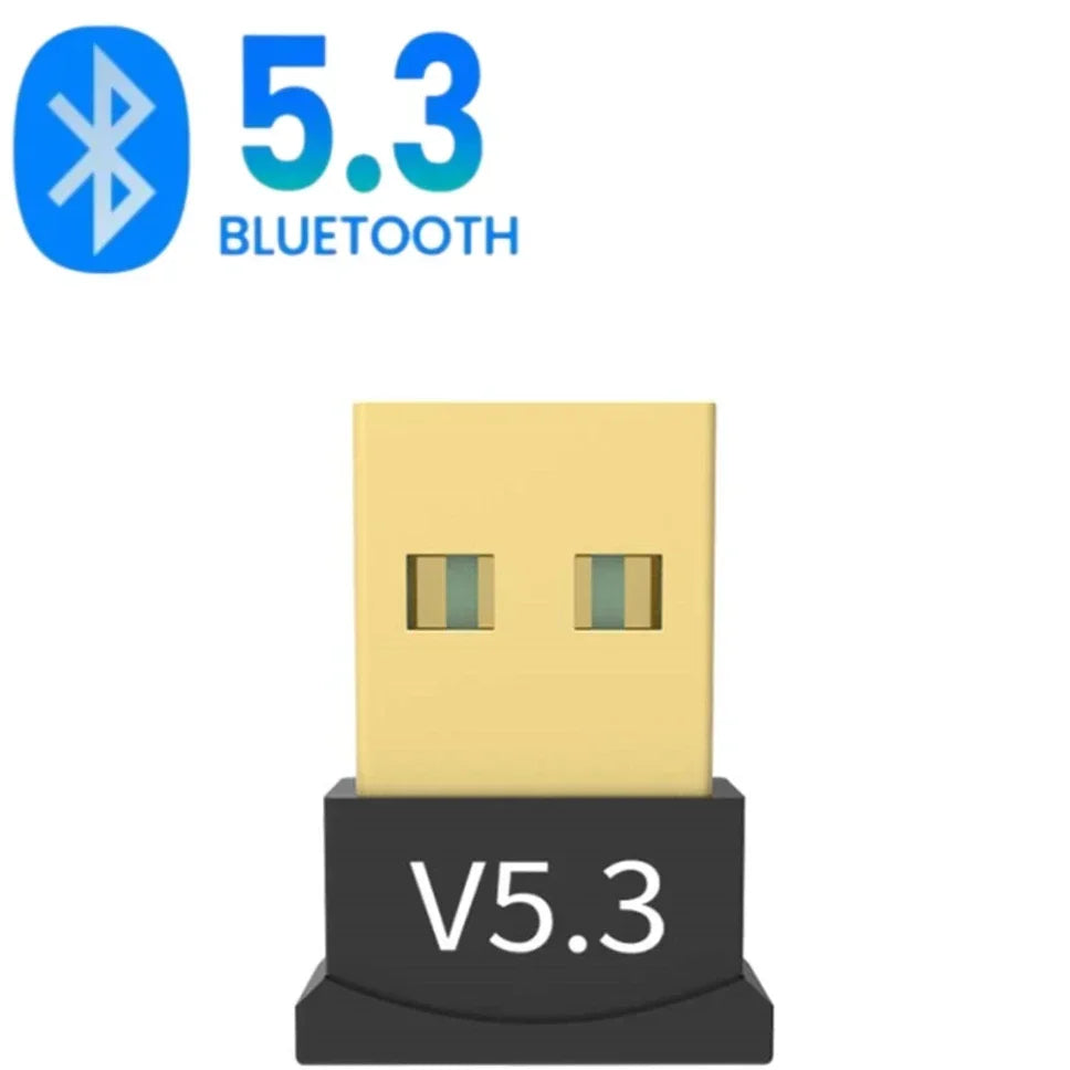 USB Bluetooth Adapter Dongle for PC — Bluetooth 5.4/5.3/5.1/5.0 Wireless Receiver for Speakers, Mouse & Keyboard