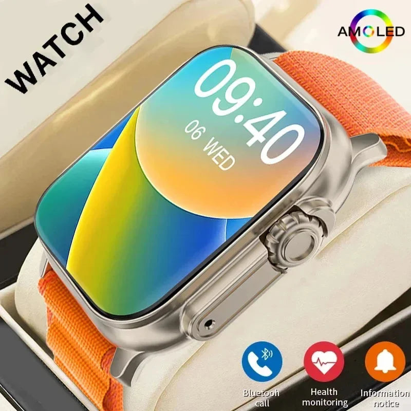 2.2-Inch (5.6 cm) AMOLED Smartwatch – Bluetooth Calling, Message Alerts, Heart Rate & SpO2 Monitor, GPS Fitness Tracker for Android iOS