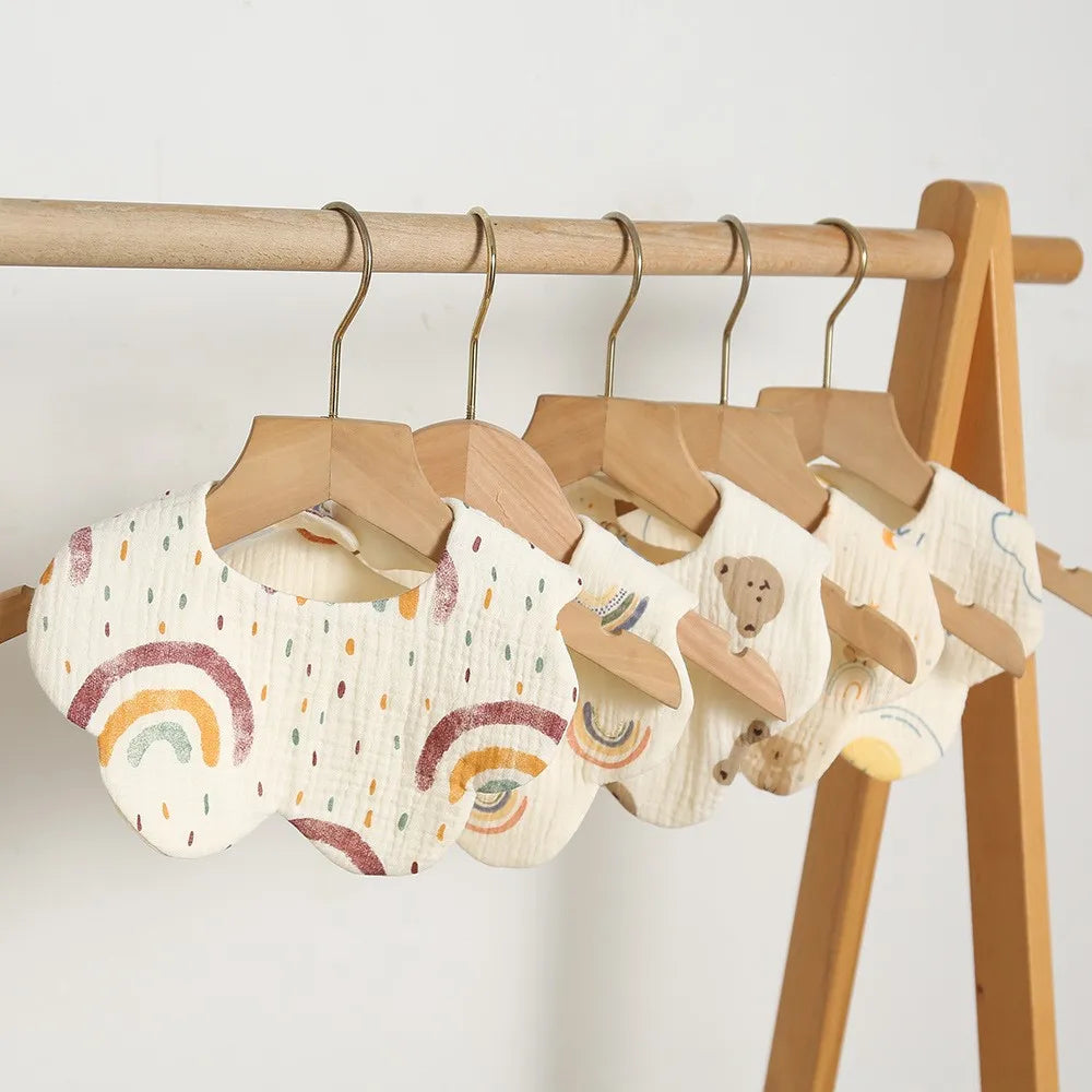 Baby Bandana Bibs & Burp Cloths - Cotton Drool Bibs for Newborns & Toddlers, Feeding Saliva Towel Cartoon Print