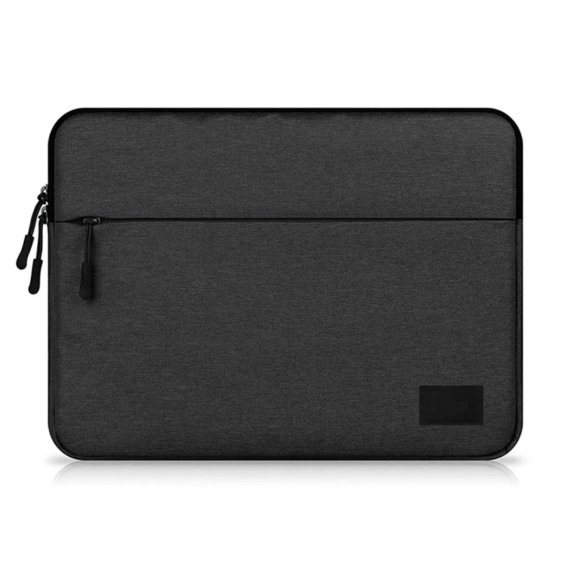 Waterproof Nylon Laptop Sleeve 11–16 Inch — Velvet Lined, Double Zipper
