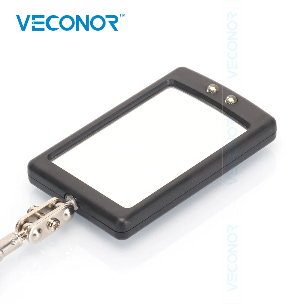 Portable Telescoping LED Inspection Mirror with 360° Flexible Swivel Head for Auto and DIY