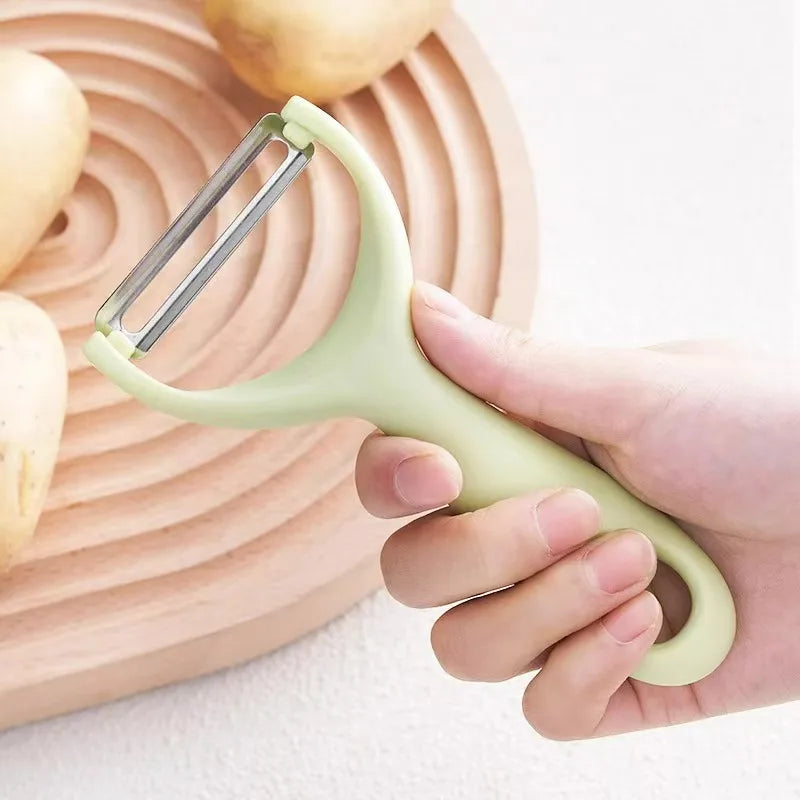 Stainless Steel Vegetable & Fruit Peeler with PP Handle – Potato Peeler Kitchen Utensil