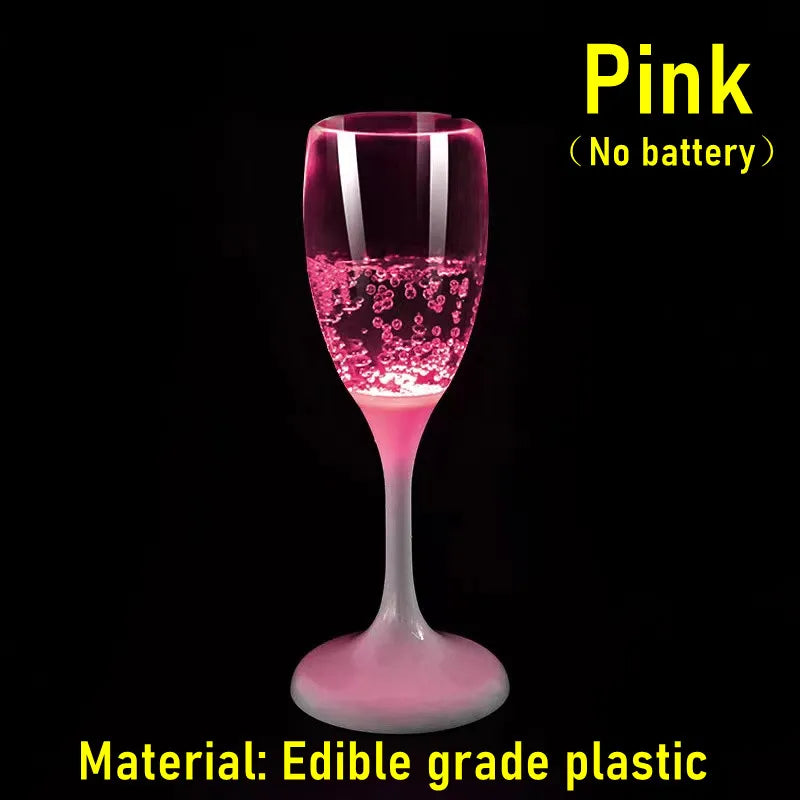 6-Pack LED Light-Up Cups — Multicolor Flashing Wine, Beer & Whiskey Glasses for Parties