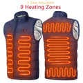 9-Zone USB Heated Vest Graphene Electric Heated Jacket for Men & Women, Outdoor Camping & Sportswear