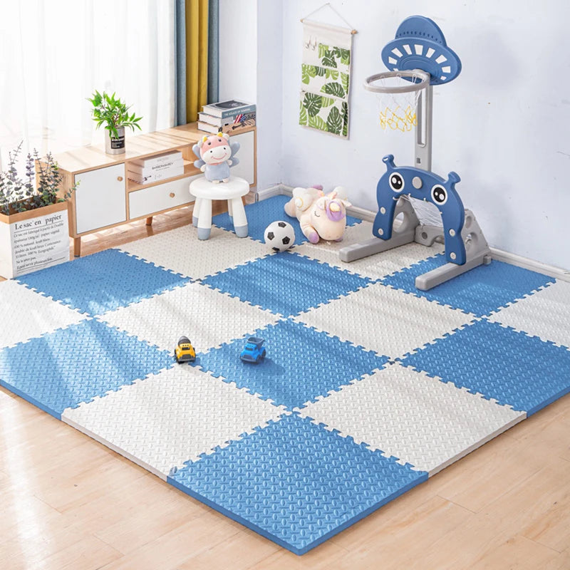 Interlocking Foam Puzzle Play Mat Tiles 30cm x 30cm (11.8 x 11.8 in) — 1cm Thick Baby & Kids Floor Padding for Playroom, Exercise, Yoga