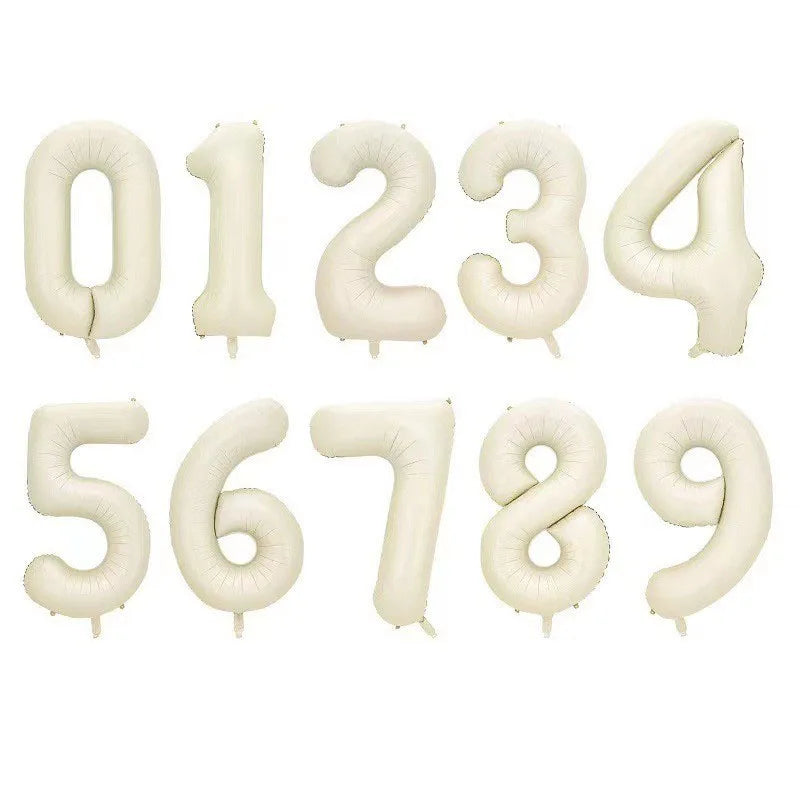 32-Inch (81 cm) Multicolor Foil Number Balloons 0-9 Helium-Compatible Birthday & Anniversary Party Decorations