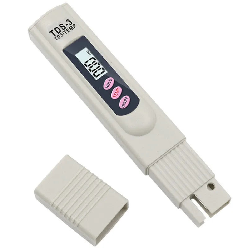 2-in-1 PPM TDS Water Meter Tester - Digital Drinking Water Quality Analyzer for Aquarium Hydroponics Pools