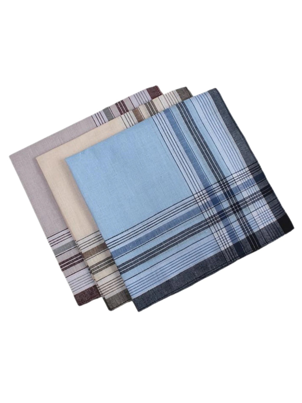 Vintage Satin Cotton Handkerchiefs 38cm (15in) – 9-Pack Thin Soft Breathable Handkerchiefs, Gift for Parents