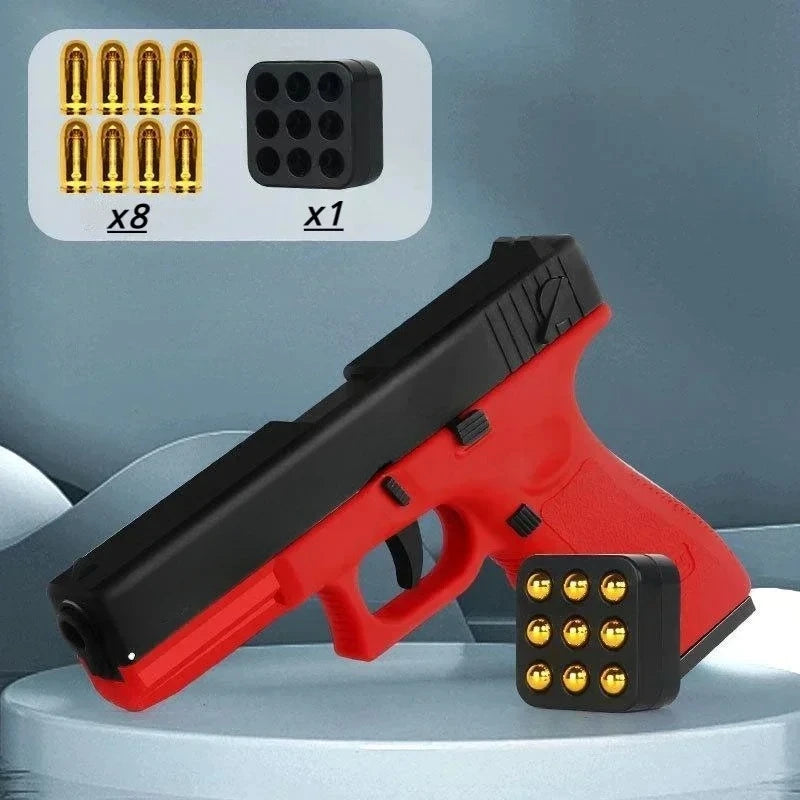 Automatic Shell Ejection Toy Pistol Blaster - Realistic CS Game Prop for Kids & Adults