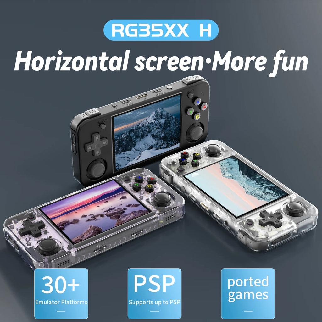 Handheld Retro Game Console 3.5-Inch (89 mm) IPS Screen HDMI Output Linux Emulator 3300mAh 10,000+ Games TF up to 512GB Kids Gift