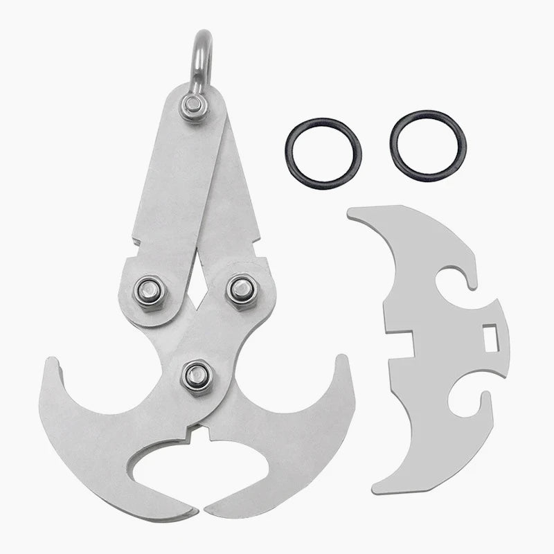 Multifunction Stainless Steel Folding Survival Claw Hook for Camping & Outdoor (8 x 4 cm / 3.1 x 1.6 in)