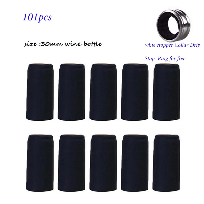 PVC Heat-Shrink Wine Bottle Capsules - Shrink Wrap Caps for Home Bottling