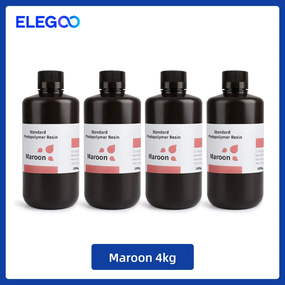 UV 3D Printing Resin 405nm, ABS-like, Water Washable, 8K Compatible for MSLA/DLP/LCD Printers