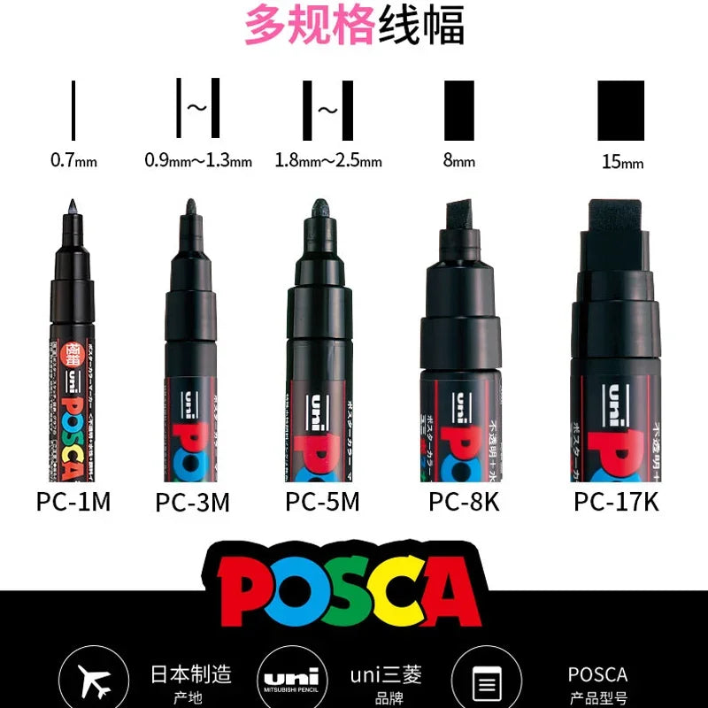Permanent Acrylic Paint Marker Set – Quick-Dry Opaque Paint Pens for Graffiti, Crafts & Illustration