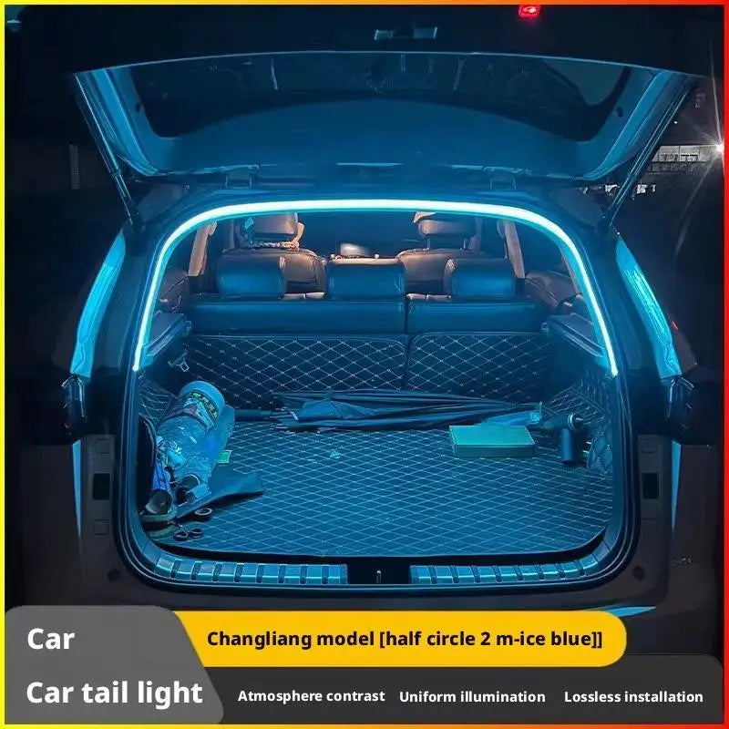Sensor Trunk LED Light Strip – Motion-Activated Rear Trunk Atmosphere Lamp, Bendable Auto Interior LED Bar