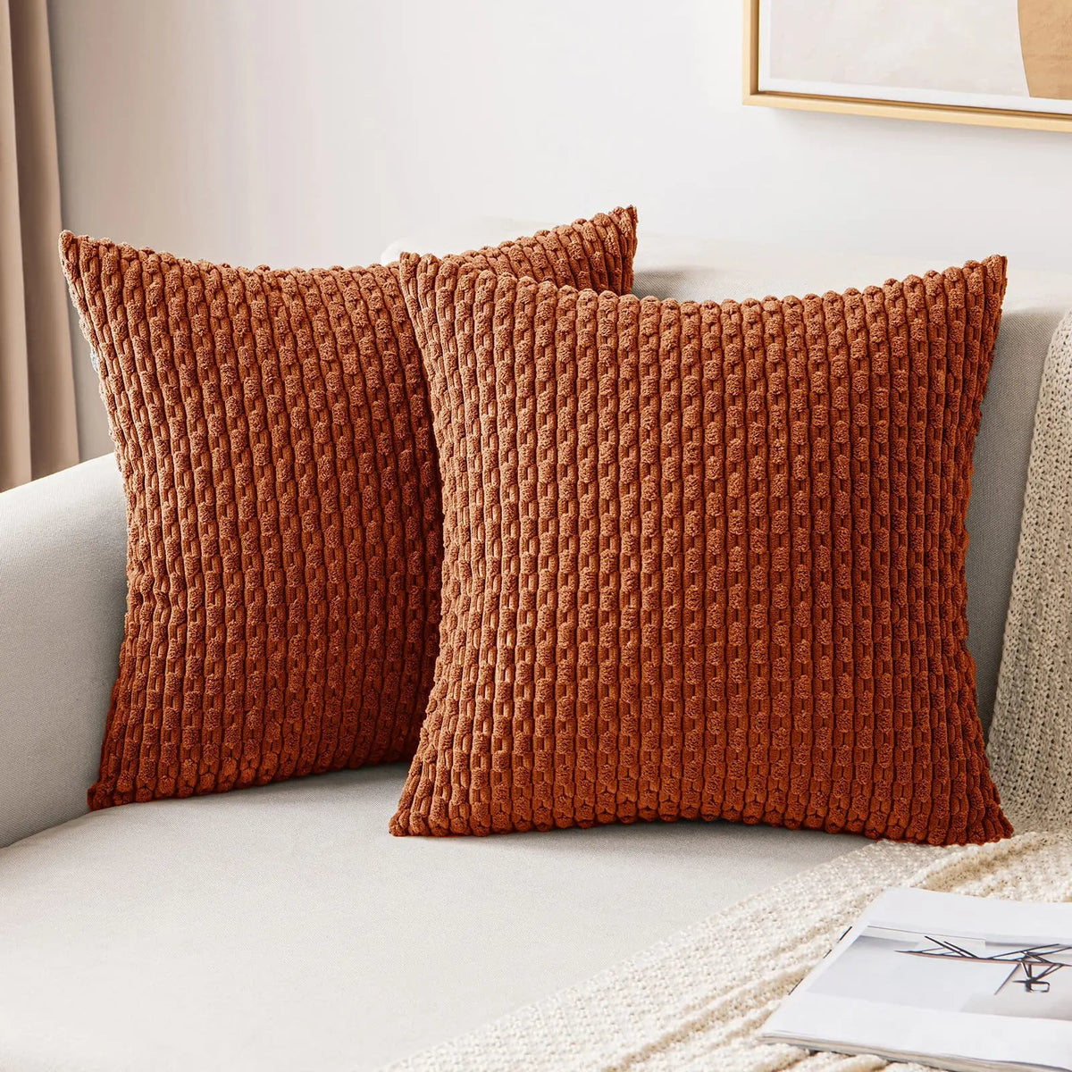 Decorative Cushion Cover 45x45 cm (18x18 in) Sofa Throw Pillow Cover for Living Room Home Decor