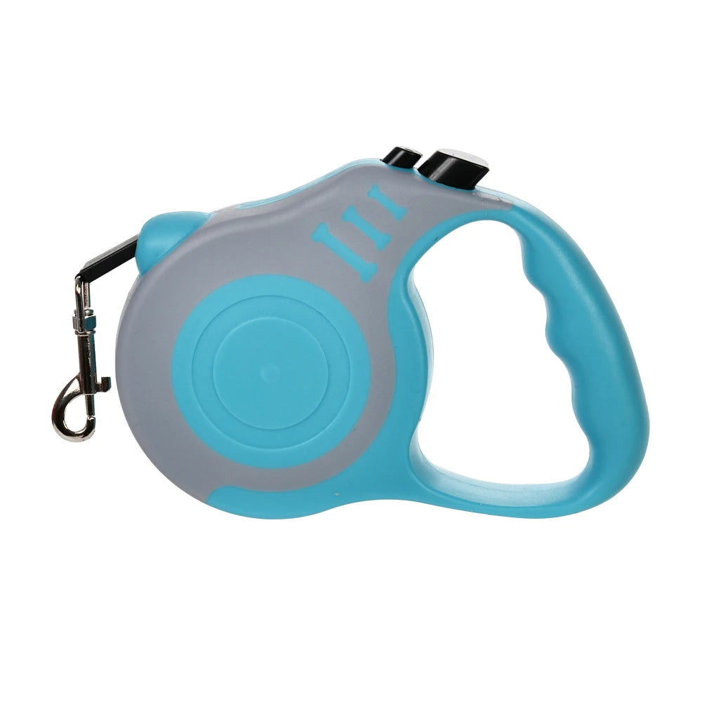 Retractable Nylon Dog Leash 3m/5m (9.8 ft/16.4 ft) Adjustable Lead for Small and Medium Dogs and Cats