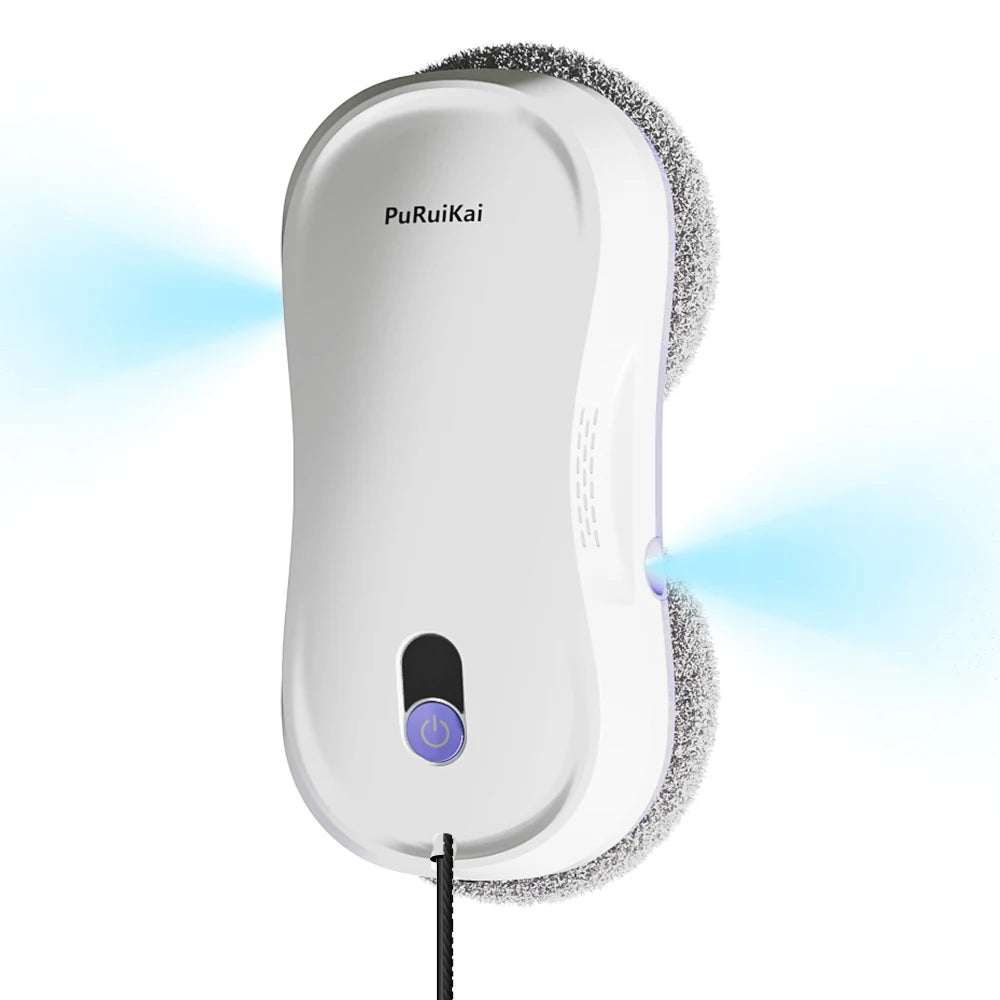 Automatic Window Cleaning Robot — Dual Spray, 5600Pa Suction, Remote Control & Edge Detection for Home