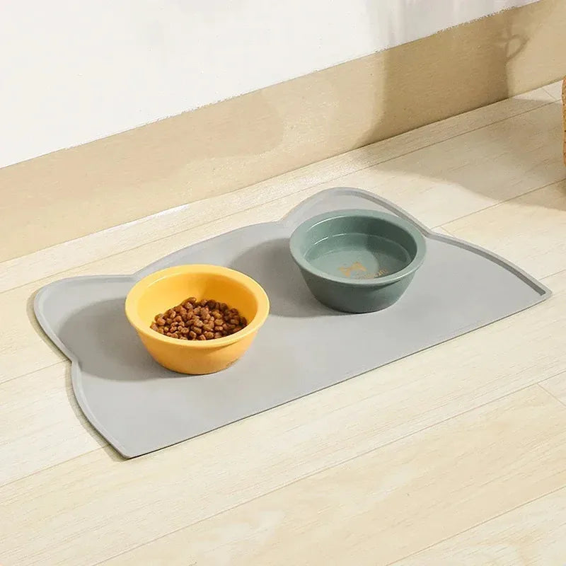 Silicone Pet Feeding Mat Non-Slip Waterproof Bowl Mat for Dogs & Cats Anti-Spill Placemat
