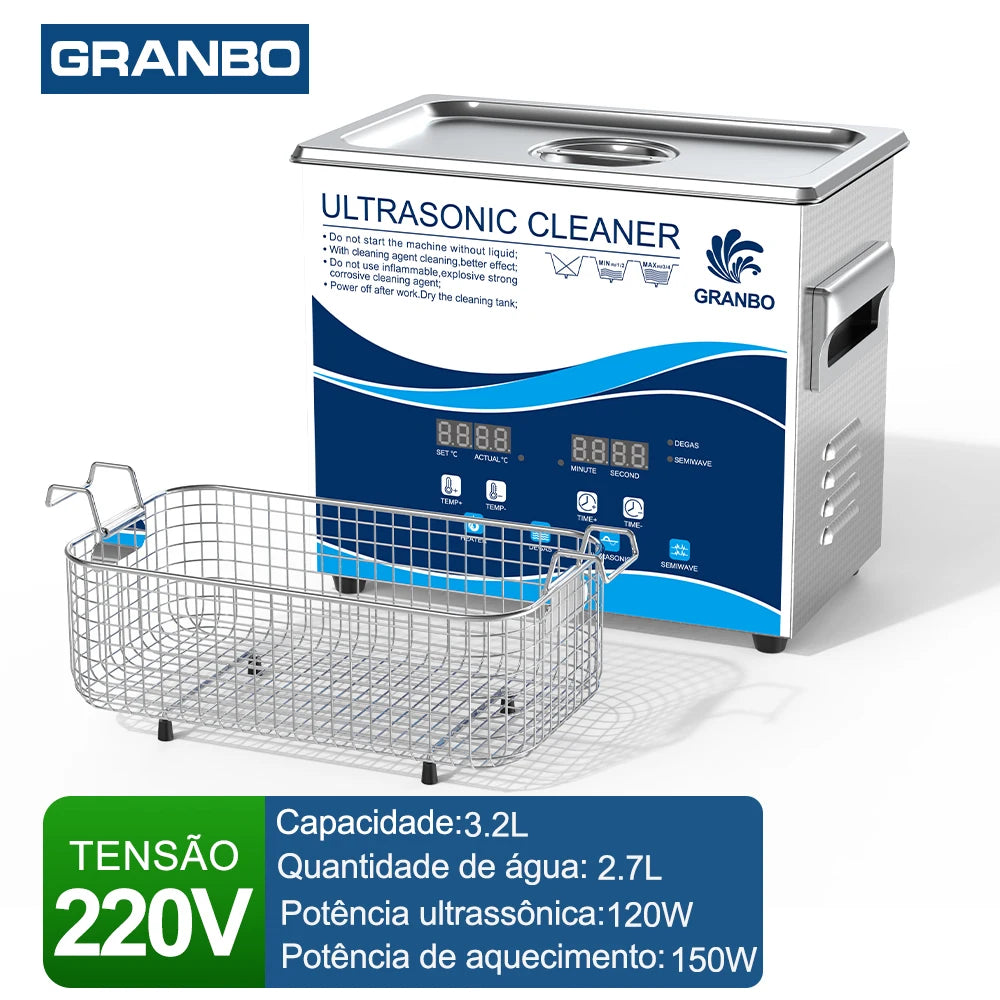 Ultrasonic Cleaner 0.8L–30L 40kHz 110V/220V for Jewelry, Glasses & Laboratory Instruments