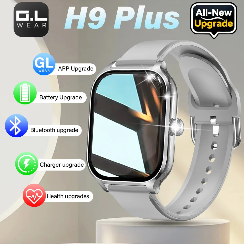 2.01-Inch HD Smart Watch for Men & Women, Bluetooth Calling Fitness Tracker — Heart Rate & SpO2 Monitor, Sleep Tracker, 19 Sports Modes, IP65