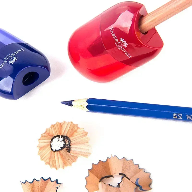 Double and Single Hole Transparent Pencil Sharpener - Creative School Stationery for Kids & Students