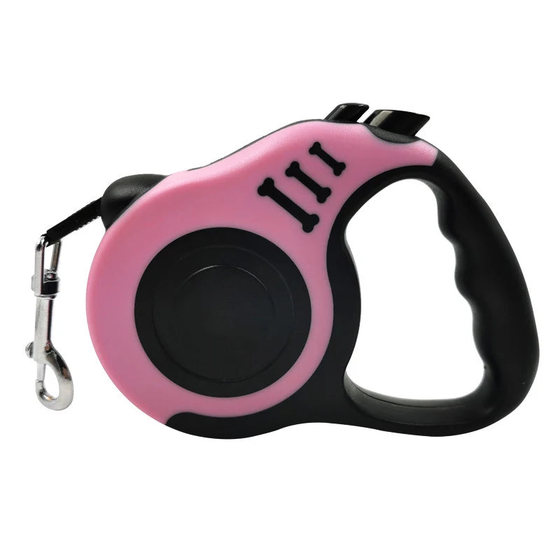 Retractable Dog Leash 3m / 5m (9.8ft / 16.4ft) Nylon Automatic Pet Lead for Small, Medium & Large Dogs and Cats