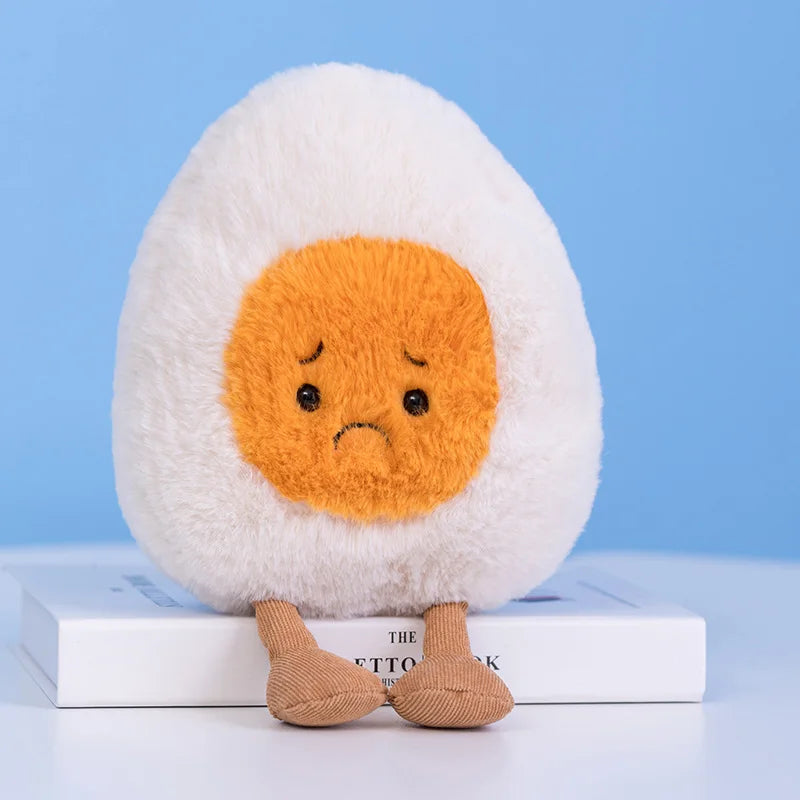 Cartoon Egg and Toast Plush Pillow Breakfast Stuffed Doll Cute Food Plush Gift