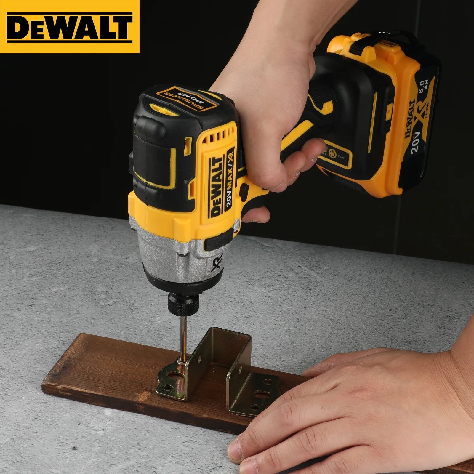 Cordless 20V Brushless Impact Driver — 205 N·m (151 ft·lb), 6.35mm (1/4 in) Quick-Release Chuck, 3250 RPM