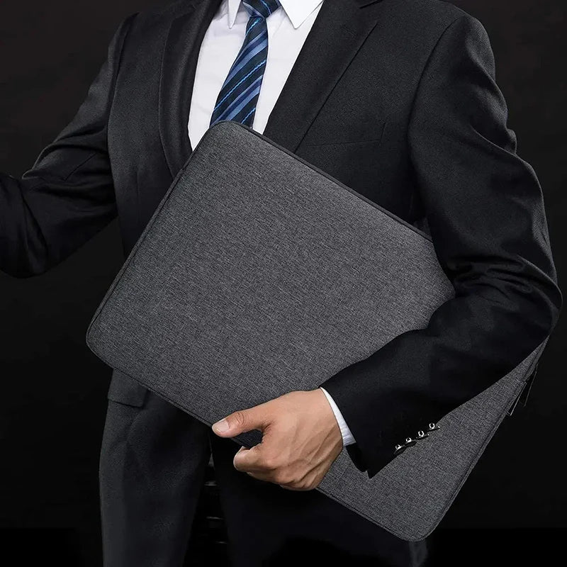 Waterproof Canvas Laptop Sleeve — Padded Protective Case for 11/12/13/14/15/15.6-inch (28–40 cm) Laptops