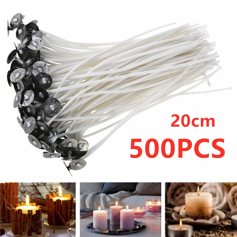 200ft (61m) 24-Ply Braided Cotton Candle Wick Roll – DIY Candle Wicks for Soy, Paraffin & Beeswax