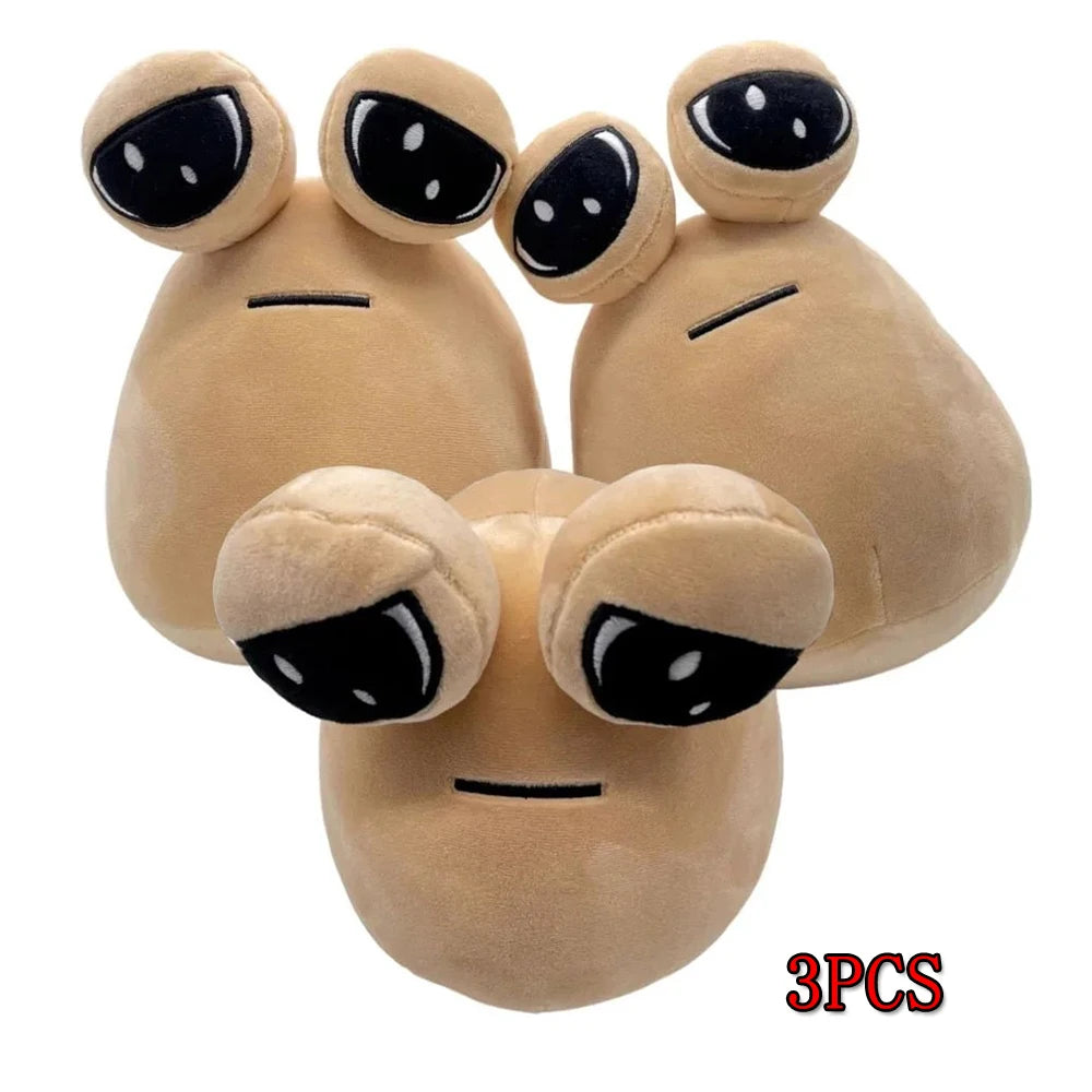 The Maw My Pet Alien Pou Kawaii Plush Toy 22 cm (8.7 in) - 1-6 Pack Kids Birthday & Christmas Gift