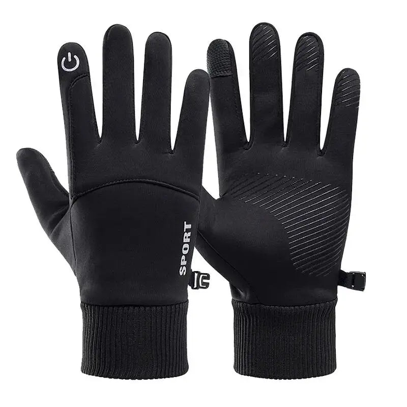 Women’s Waterproof Winter Cycling Gloves - Fleece Lined Full-Finger Touchscreen Gloves for Running, Motorcycle, Skiing