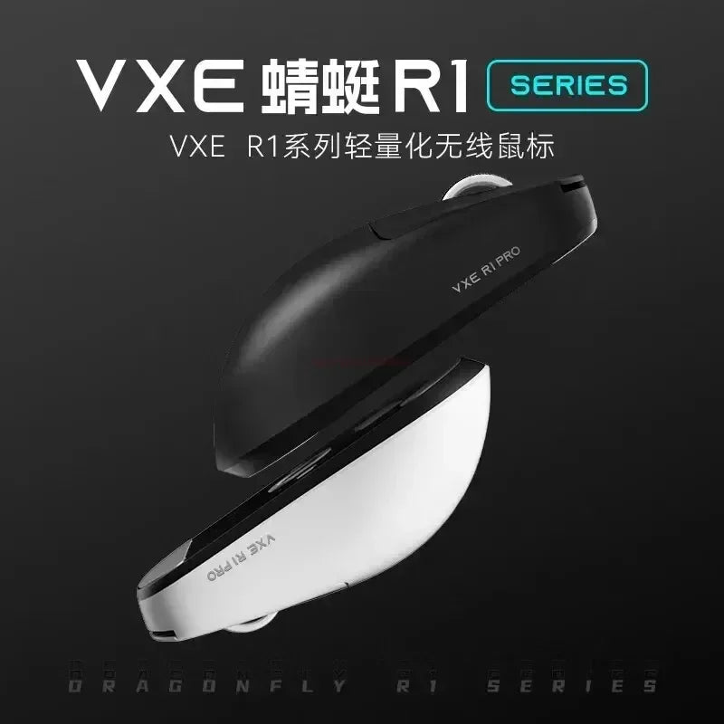 Lightweight Wireless Gaming Mouse - Bluetooth & USB, Rechargeable, 5-Button, 1600 DPI, Right-Handed