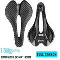3D Printed Ultralight Carbon EVA Bike Saddle 245 x 145mm (9.65 x 5.71 in) for Road, MTB & Gravel