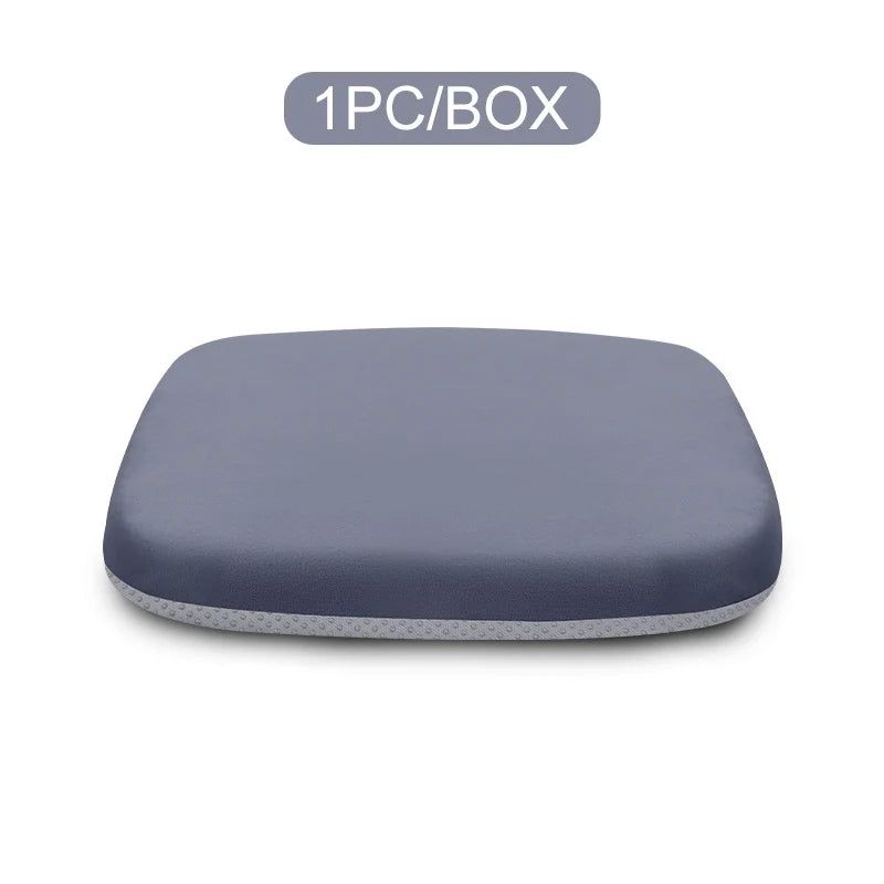 Ergonomic Memory Foam Seat Cushion for Office, Car & Student Chairs – Hemorrhoid & Tailbone Relief