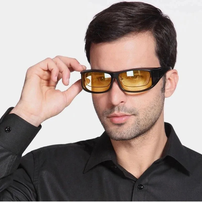 Night Vision Driving Glasses – Unisex UV Protection Sunglasses for Night Car Driving