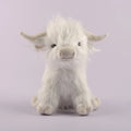 25cm (9.8in) Highland Cow Plush Toy Soft Stuffed Kawaii Animal for Kids Baby Gift Home Decor