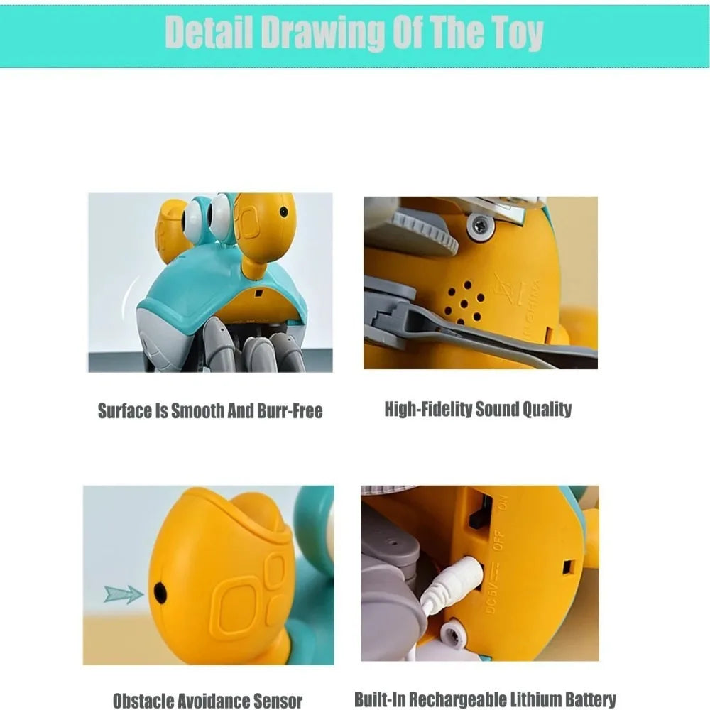 Interactive Dancing Crab Pet Toy with Music — Battery-Powered Dog & Cat Toy for Active Play
